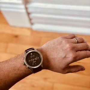 Nixon brown Gator Skin Watch.